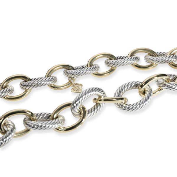 107050 clasp eff653a6 15c4 48b8 8010 f0ac9418aa79 David Yurman Cable Chain Necklace in 18K Yellow Gold Sterling Silver