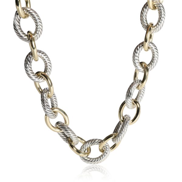 107050 fv 8efc3c82 12ba 4250 84e5 abe033cdda39 David Yurman Cable Chain Necklace in 18K Yellow Gold Sterling Silver