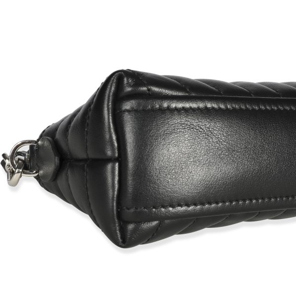 107055 clasp Prada Black Leather Diagramme Wristlet