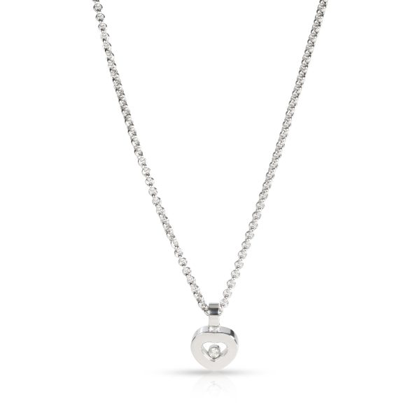 107099 fv 5bec3db5 f65f 44c4 b238 e30212147b8f Chopard Happy Heart Diamond Necklace in 18K White Gold 005 CTW