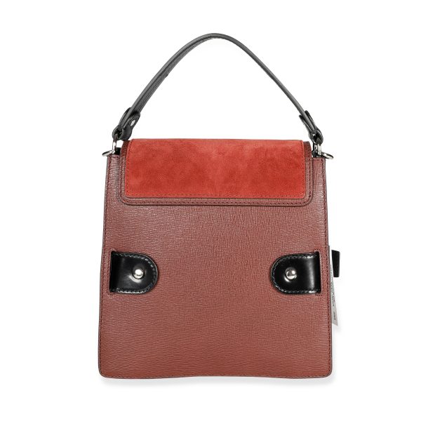 107221 pv Proenza Schouler Russet Calfskin Suede Buckle Trapeze Bag