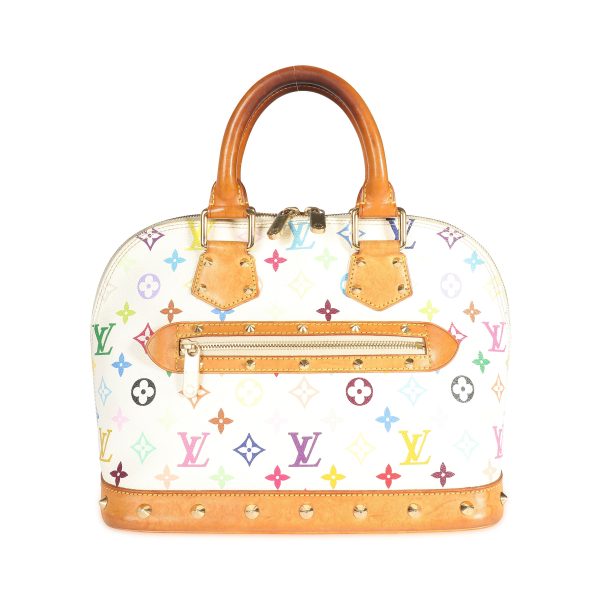 107232 fv 4633c2cd f856 463d 94f7 aba563bfb6ac Louis Vuitton x Takashi Murakami White Monogram Multicolore Alma PM