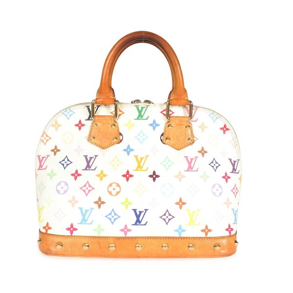 107232 pv 45ff56ef 7386 4851 b80e 01a7b4e8cb8e Louis Vuitton x Takashi Murakami White Monogram Multicolore Alma PM