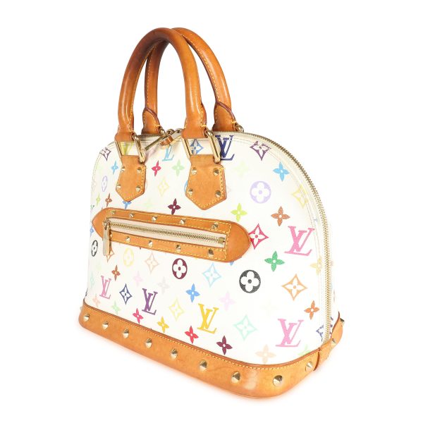 107232 sv d4ea0711 e21d 4b81 8169 ceadb2446513 Louis Vuitton x Takashi Murakami White Monogram Multicolore Alma PM