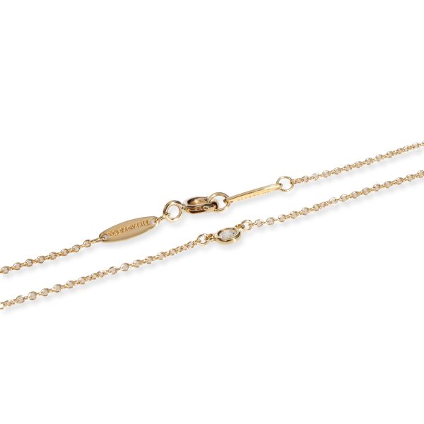 107284 clasp 0cb2b9f6 0d13 4bde b9c6 112a67455959 Tiffany Co Elsa Peretti Diamonds by the Yard Necklace in 18K Gold 005 CTW