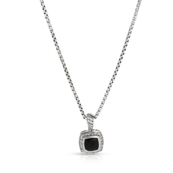 107462 fv 1fb26a85 cdfd 456b a377 cbaa2af80cf2 David Yurman Albion Onyx Diamond Necklace in Sterling Silver Black 017 CTW