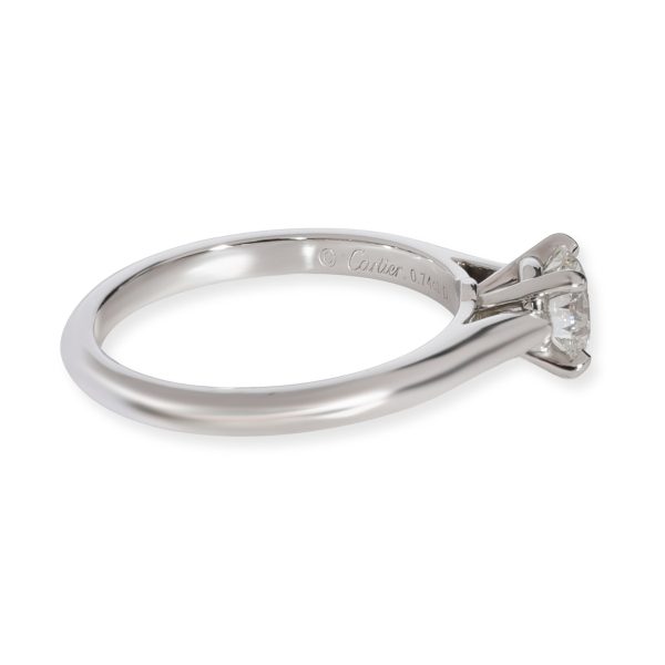 107481 sv Cartier 1895 Diamond Solitaire Engagement Ring in Platinum H VVS2 074 CTW