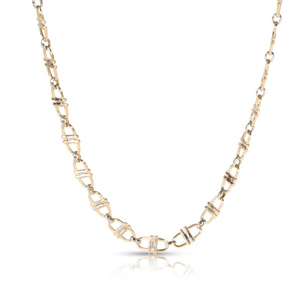 107706 fv b93be6ad ec07 44c7 b812 c88472a45545 HorseBit Styled Linked Necklace in 18K Yellow Gold