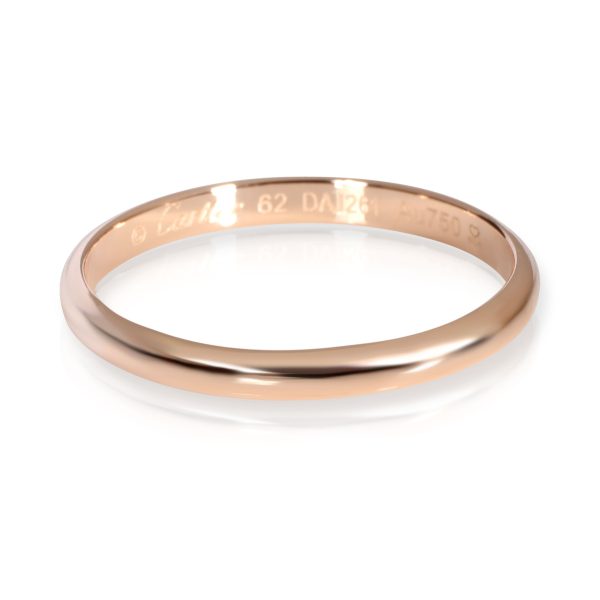 107783 fv Cartier 1895 Wedding Band in 18K Rose Gold 25mm