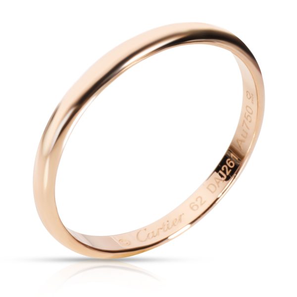 107783 pv Cartier 1895 Wedding Band in 18K Rose Gold 25mm