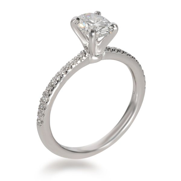 107828 pv Blue Nile GIA Certified Diamond Engagement Ring in 14K White Gold E SI2 072 CTW