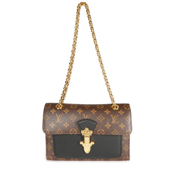 107847 bv 0e1c8713 9d77 4caa a860 ce5de23115f3 Louis Vuitton Monogram Canvas Black Leather Victoire Chain Bag