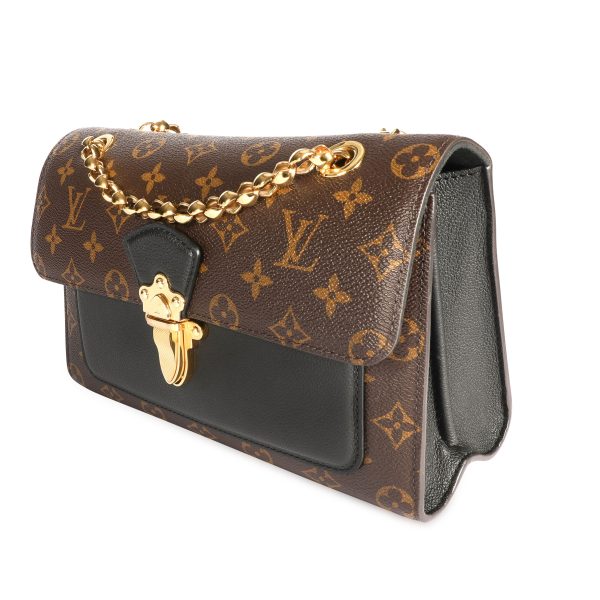 107847 sv 35e2b69f 0e2d 4953 bb2f 79cd9a5df61f Louis Vuitton Monogram Canvas Black Leather Victoire Chain Bag