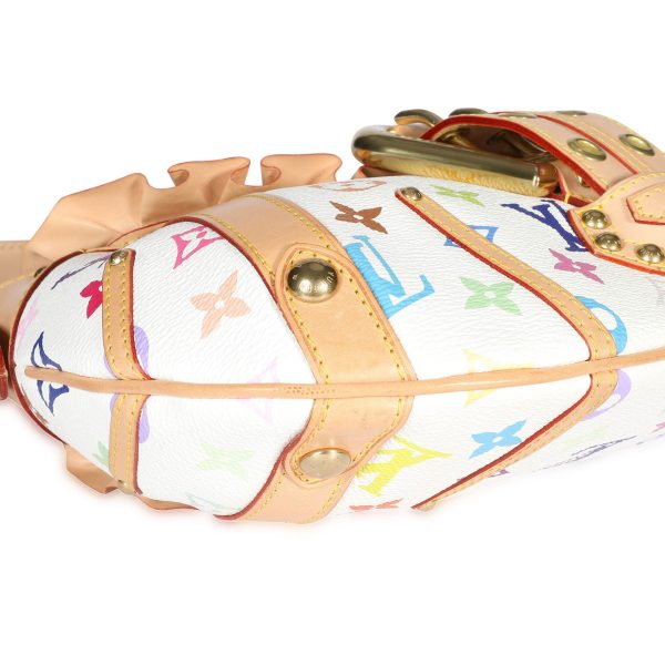 107866 clasp b01d9d13 df09 412c 9c1a 96c04504f326 Louis Vuitton x Takashi Murakami White Monogram Multicolore Leonor Bag