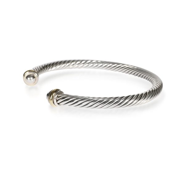 107938 sv 2b0572fa b40d 427f 8c84 e90b9079cadf David Yurman Cable Bracelet in 18K Yellow GoldSterling Silver