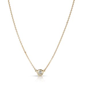 108039 fv Tiffany Elsa Peretti Diamond by The Yard Necklace in 18K Yellow Gold 025 CT