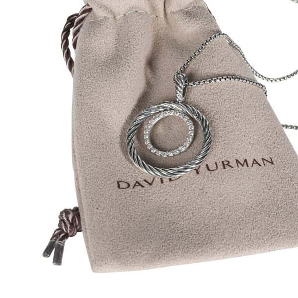 108052 box bc9c9e4e c802 4ca2 a3b4 ff3acc4c9730 David Yurman Infinity Diamond Necklace in Sterling Silver 020 CTW