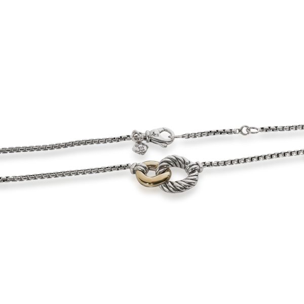 108053 clasp e3938431 636c 4f4d 906a 256b07eff262 David Yurman Belmont Necklace in 18K Yellow GoldSterling Silver