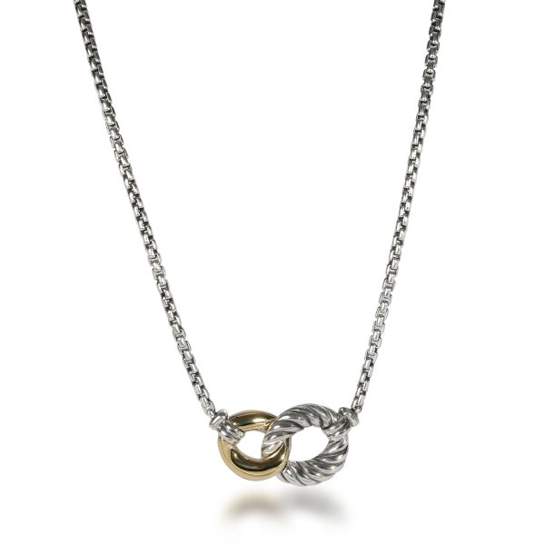 108053 fv 1a798724 0bee 4fff b90e b908f068a3d5 David Yurman Belmont Necklace in 18K Yellow GoldSterling Silver