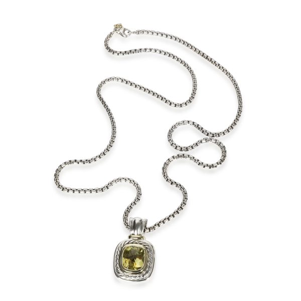 108055 pv 1bfefa14 2755 40ea b65c b6307821b6c7 David Yurman Albion Lemon Quartz Necklace in 14K Yellow GoldSterling Silver