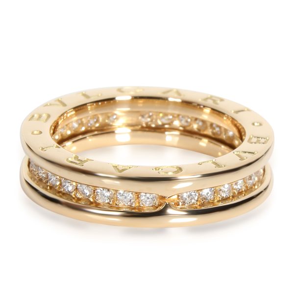 108161 fv 9a20fec7 82b0 4a33 bc60 c5e0be7c8698 Bulgari Bzero1 Ring with Diamonds in 18K Yellow Gold 045 CTW