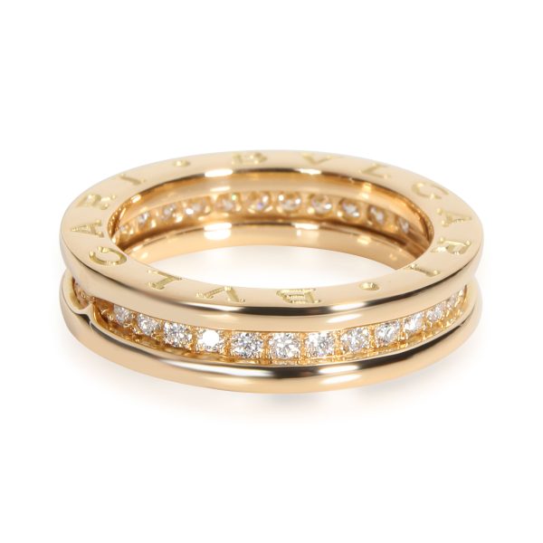 108161 sv 3c28d343 cf35 4d77 a8f1 c2032c3aeb12 Bulgari Bzero1 Ring with Diamonds in 18K Yellow Gold 045 CTW