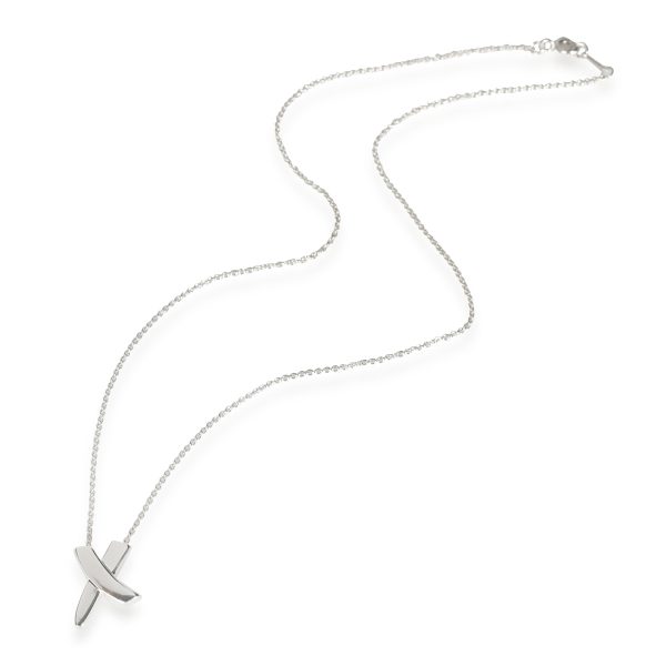 108175 pv Tiffany Co Paloma Picasso X Necklace in Sterling Silver