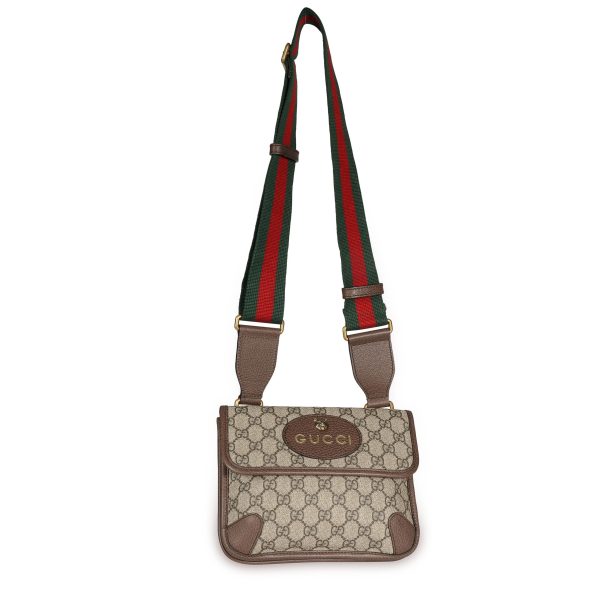 108277 bv Gucci Brown GG Supreme Neo Vintage Small Messenger Bag