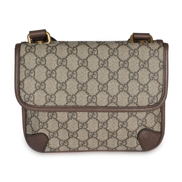 108277 pv Gucci Brown GG Supreme Neo Vintage Small Messenger Bag