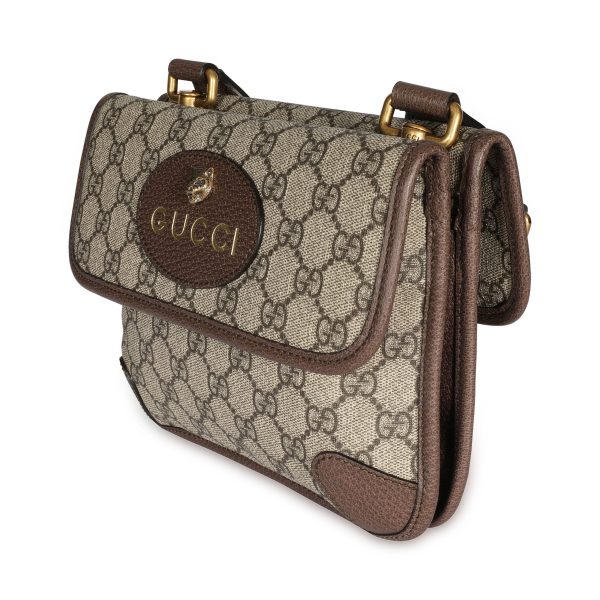 108277 sv Gucci Brown GG Supreme Neo Vintage Small Messenger Bag