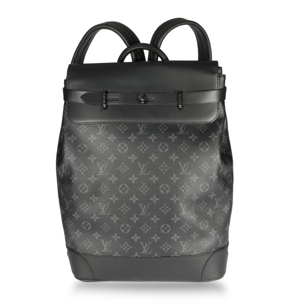 108284 fv 5272e959 7350 4794 8746 bcd0c72ea62e Louis Vuitton Black Monogram Eclipse Steamer Backpack