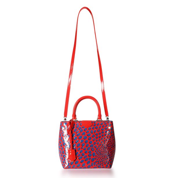 108300 bv ac5b84d7 3bff 413d 99af d22e48b59268 Louis Vuitton Limited Edition Red Blue Vernis Jungle Dots Tote