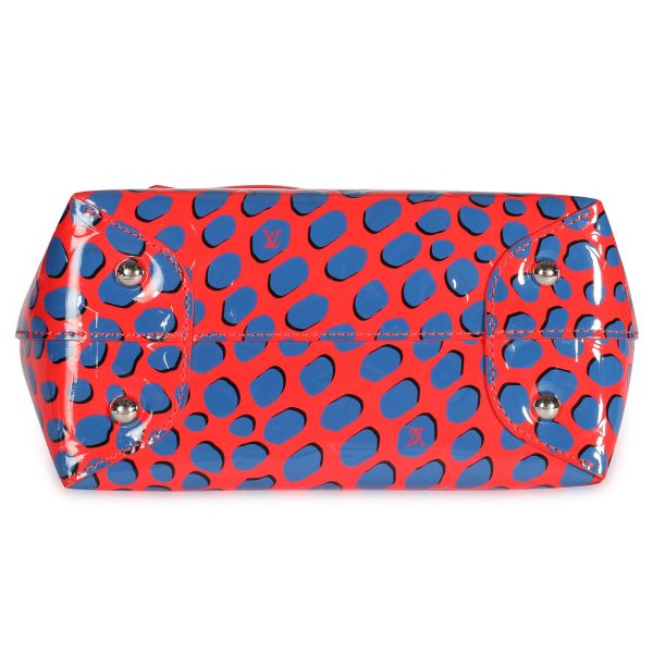 108300 stamp 4718900d 2102 4bd6 8b9f 78633b838962 Louis Vuitton Limited Edition Red Blue Vernis Jungle Dots Tote