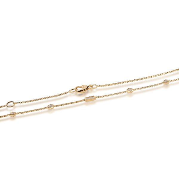 108348 clasp David Yurman Novella Diamond Necklace in 18K Yellow Gold 022 CTW