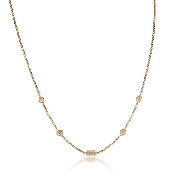 108348 fv David Yurman Novella Diamond Necklace in 18K Yellow Gold 022 CTW