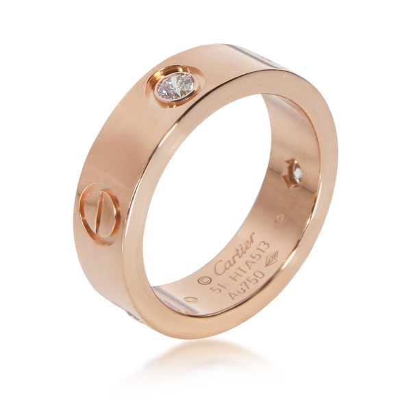 Cartier Cartier Love Diamond Ring in 18K Pink Gold 022 CTW