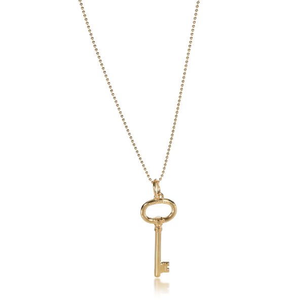 108400 fv Tiffany Co Oval Keys Necklace in 18K Yellow Gold