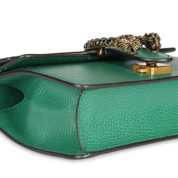 108414 box Gucci Green Leather Crystal Mini Dionysus Bag