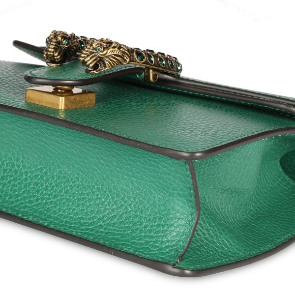 108414 clasp Gucci Green Leather Crystal Mini Dionysus Bag