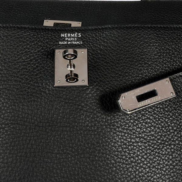 108488 ad2 e263d4cf e570 4110 b24f 8373103183bb Herm√®s Black Cl√©mence Retourne Kelly 35 PHW