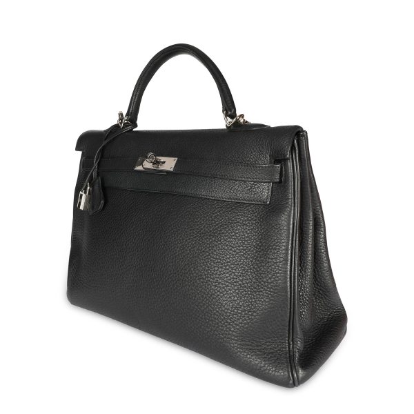 108488 sv fa7c0449 b7a8 4642 ac9b 80ec094bd6db Herm√®s Black Cl√©mence Retourne Kelly 35 PHW