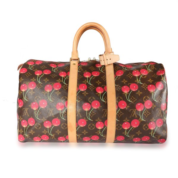 108489 fv Louis Vuitton Monogram Cerises Keepall 45