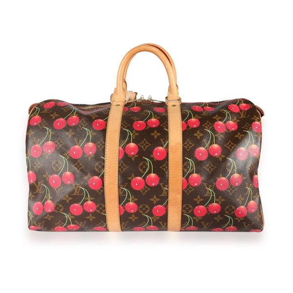 108489 pv Louis Vuitton Monogram Cerises Keepall 45