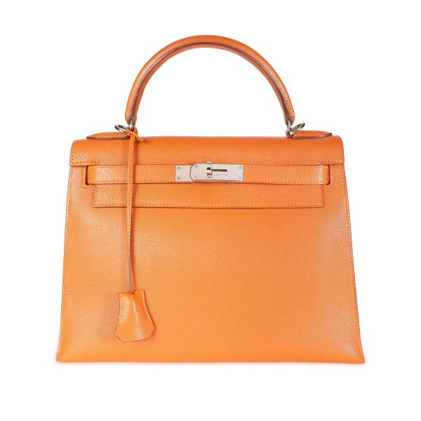 108496 fv Hermès Potiron Chévre Sellier Kelly 28 PHW