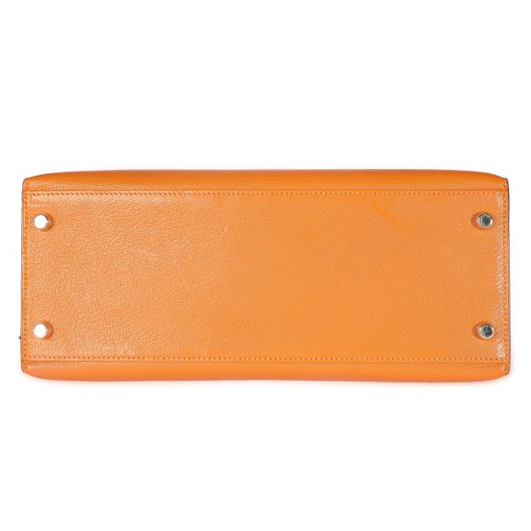 108496 stamp Hermès Potiron Chévre Sellier Kelly 28 PHW