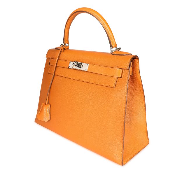 108496 sv Hermès Potiron Chévre Sellier Kelly 28 PHW