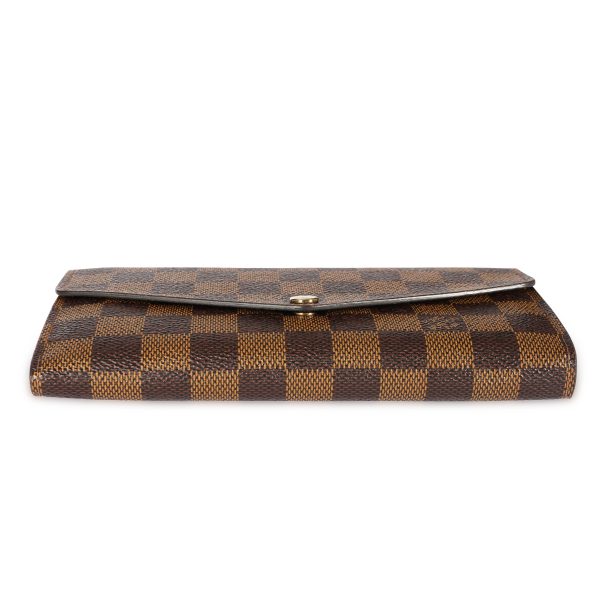 108511 stamp Louis Vuitton Damier Ebene Sarah Wallet