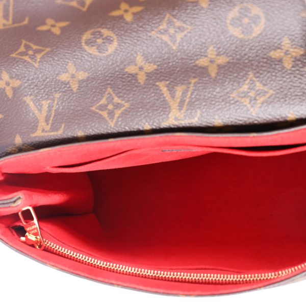 108532 av Louis Vuitton Monogram Canvas Cerise Leather Saint Placide Bag