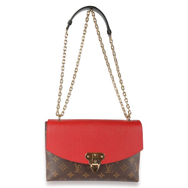 108532 bv Louis Vuitton Monogram Canvas Cerise Leather Saint Placide Bag