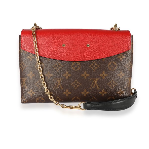 108532 pv Louis Vuitton Monogram Canvas Cerise Leather Saint Placide Bag